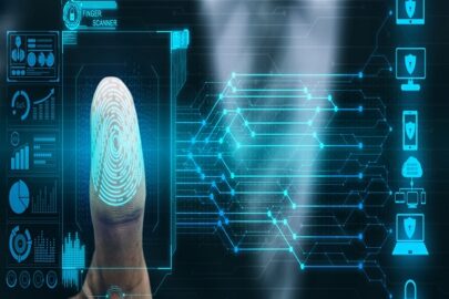 Fingerprint Biometric Digital Scan Technology.